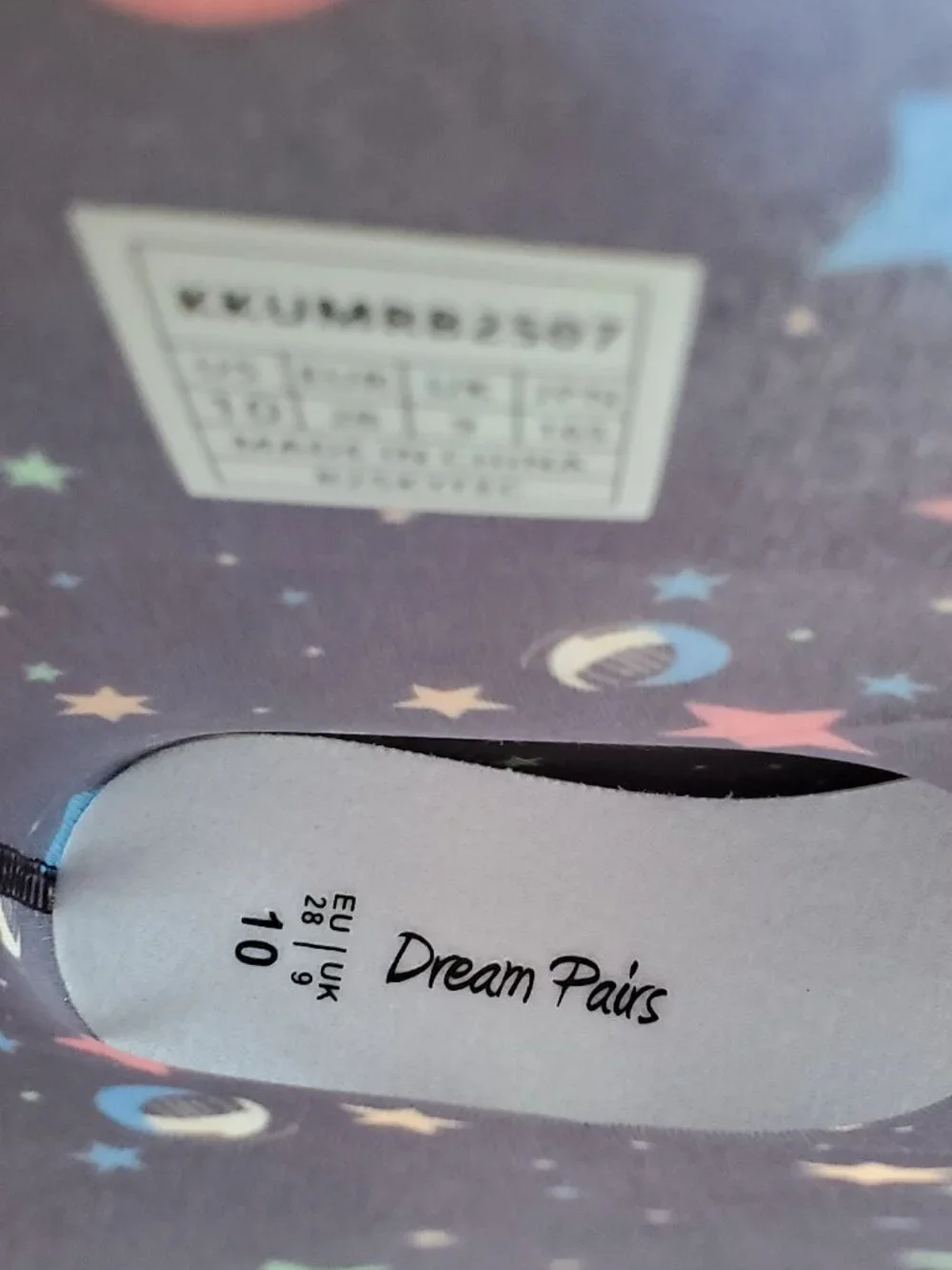 Dream Paris Kid's Black Outer Space Waterproof Rain Boots SZ 10